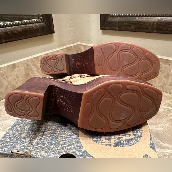 BORN NIB Hudson Leather shoes Color: Natural Size: US 9M Euro 40.5 - Picture 10 of 10